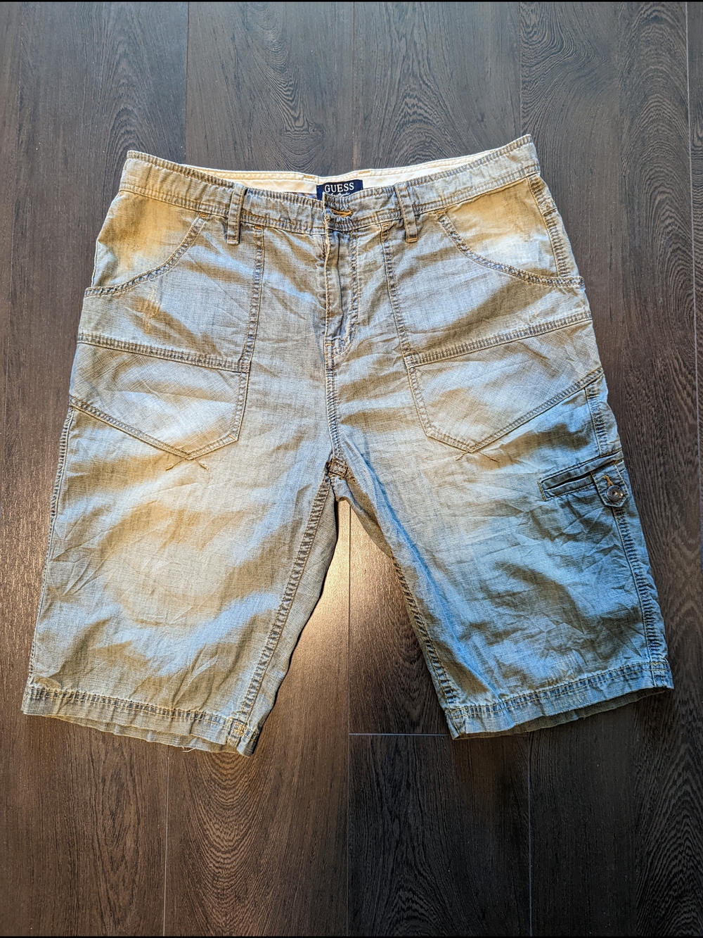 GUESS Men’s Jean Cargo Shorts